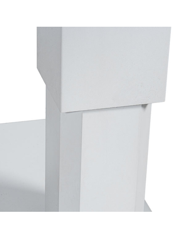 Mesa Nice exterior de aluminio blanco