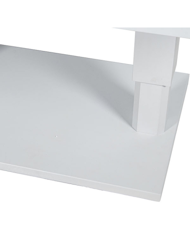 Mesa Nice exterior de aluminio blanco