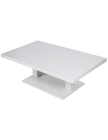 Mesa Nice exterior de aluminio blanco