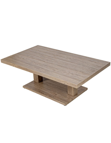 Mesa Nice exterior de aluminio crema