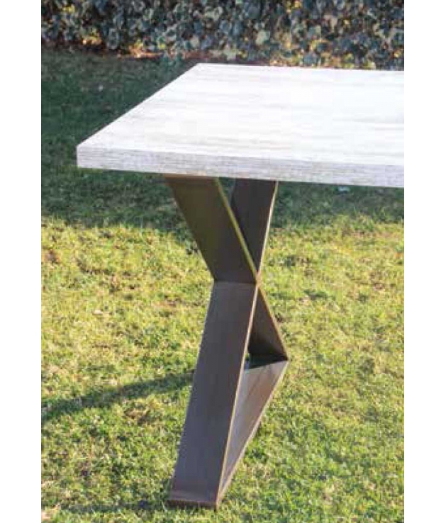 Mesa de comedor forja de 160 x 90 cm