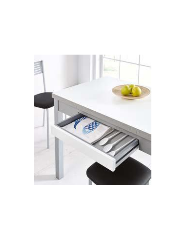 Mesa de Cocina Cristal Alba Extensible