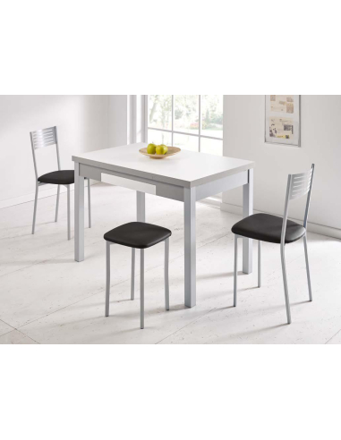 Mesa de Cocina Cristal Alba Extensible