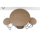 Set de mesa barril AM-420 con dos taburetes