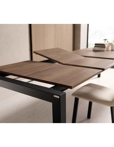 Mesa de Cocina Cristal Zumaya Extensible