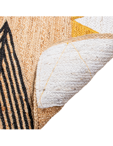 Alfombra yute 100 cm triángulos Alfombra yute 100 cm triángulos