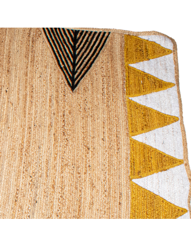 Alfombra yute 100 cm triángulos Alfombra yute 100 cm triángulos