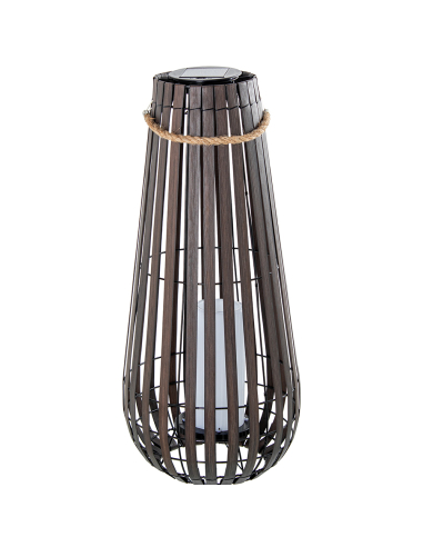 Lámpara solar alargada pie vela LED...