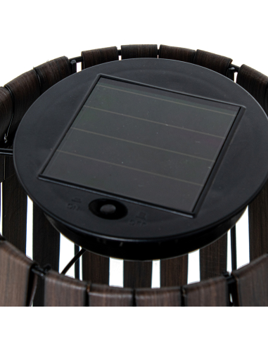 Lámpara solar alargada pie vela LED...