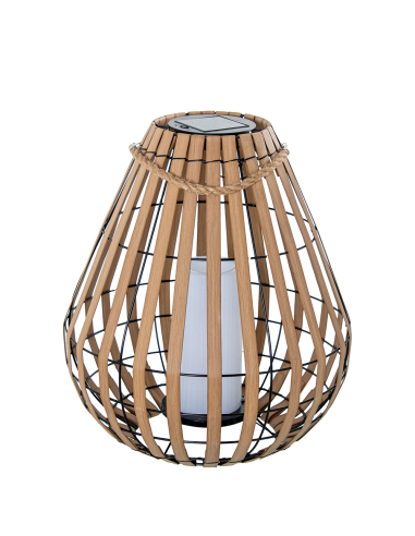 Lámpara solar pera pie vela LED