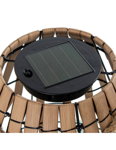 Lámpara solar pera pie vela LED