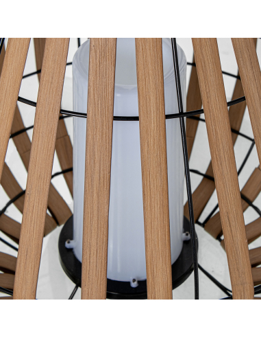 Lámpara solar pera pie vela LED