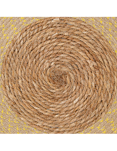 Alfombra espiral mimbre 120 cm...