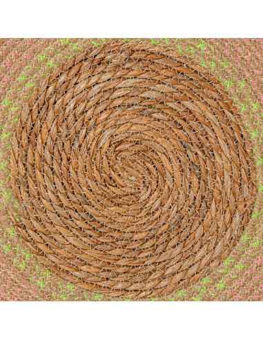Alfombra espiral mimbre 150 cm...