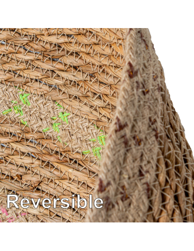 Alfombra espiral mimbre 120 cm...