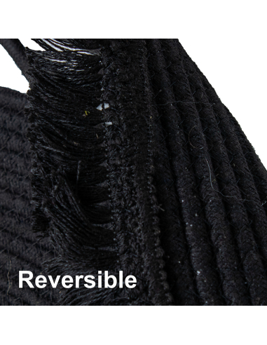 Alfombra círculo mimbre 150 cm negro Alfombra círculo mimbre 150 cm negro