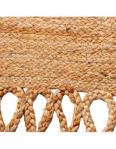 Alfombra yute 170 cm rectangular calado