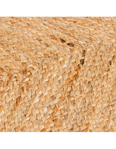 Alfombra yute 170 cm borde dentado