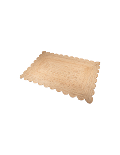 Alfombra yute 100 cm borde...