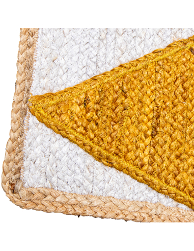 Alfombra yute 230 cm triángulos