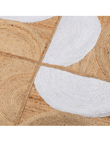 Alfombra yute 100 cm semicírculos con...