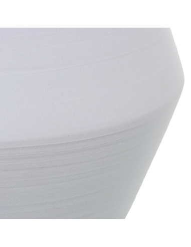 Jarrón cerámica texturada 51 cm blanco