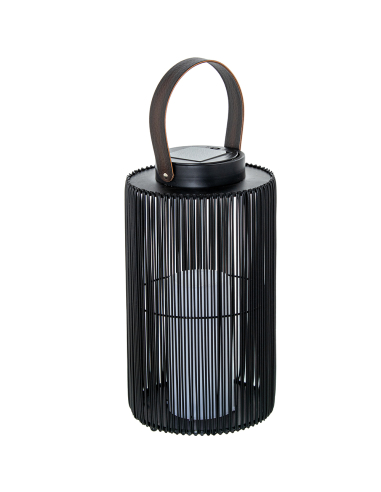 Lámpara solar pie luz LED cilíndrica