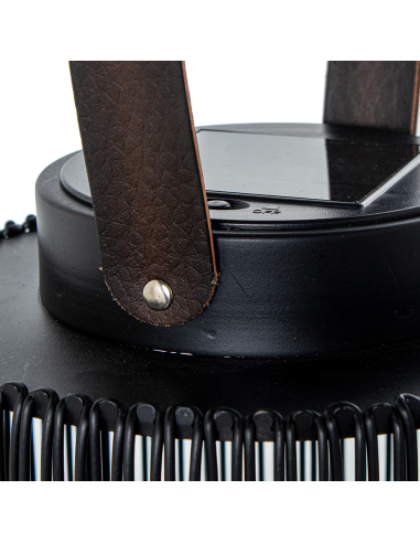 Lámpara solar pie luz LED cilíndrica