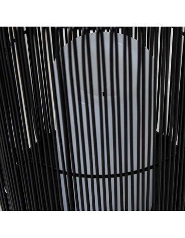 Lámpara solar pie luz LED cilíndrica