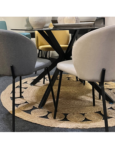 Alfombra redondeles mimbre 150 cm Alfombra redondeles mimbre 150 cm