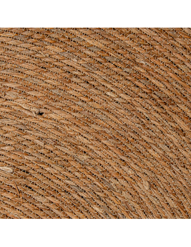 Alfombra redonda mimbre 120 cm natural