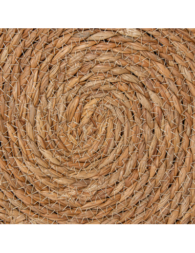 Alfombra redonda mimbre 120 cm natural