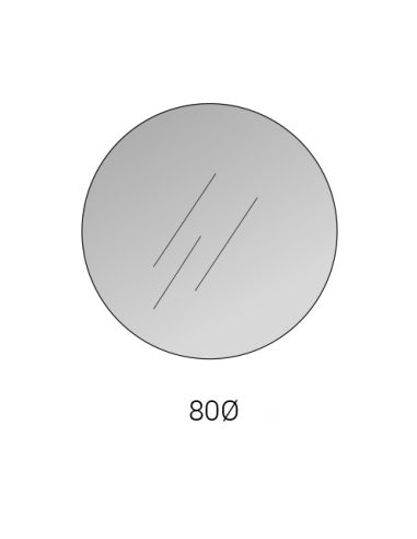 Espejo redondo Joel 80 cm