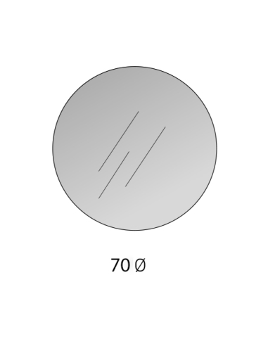 Espejo redondo Joel 70 cm