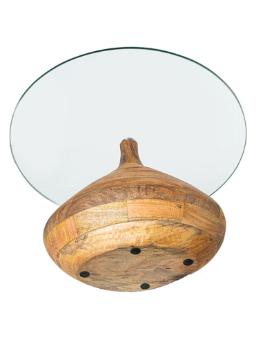Mesa auxiliar cristal mango 57 cm