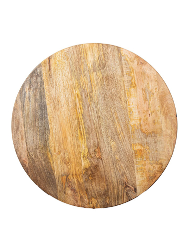 Mesa auxiliar redonda base cónica 45 cm