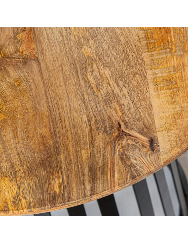 Mesa auxiliar redonda base cónica 45 cm