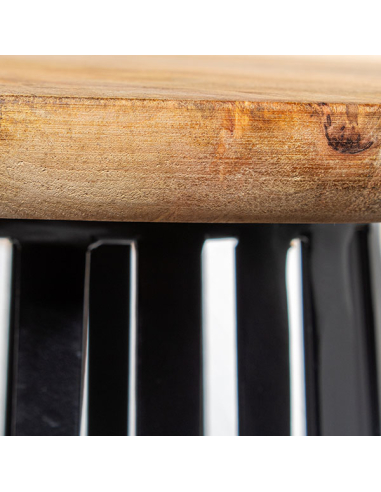 Mesa auxiliar redonda base cónica 45 cm