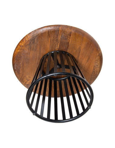 Mesa auxiliar redonda base cónica...