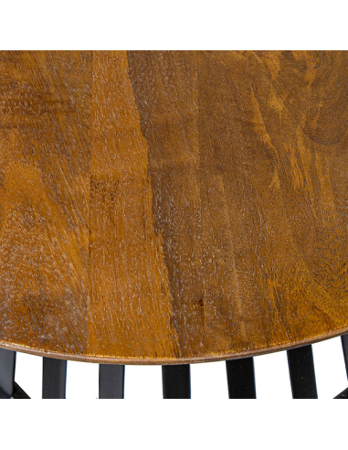 Mesa auxiliar redonda base cónica...