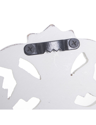 Set 3 retablos redondo flores blanco...