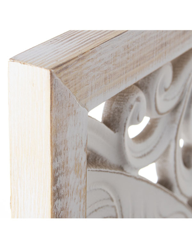 Set 3 retablos trípticos calados flores