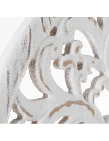 Set 2 retablos redondos calados blanco