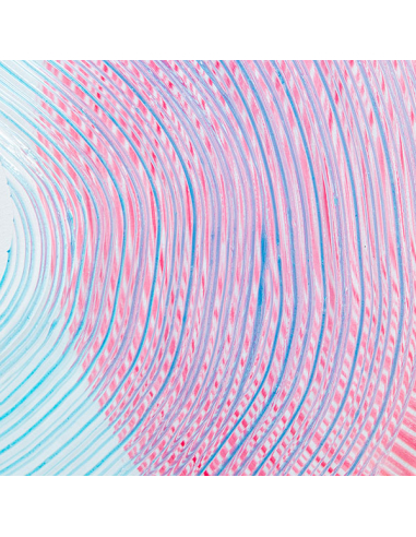 Cuadro lienzo 90x120 cm ondas con marco