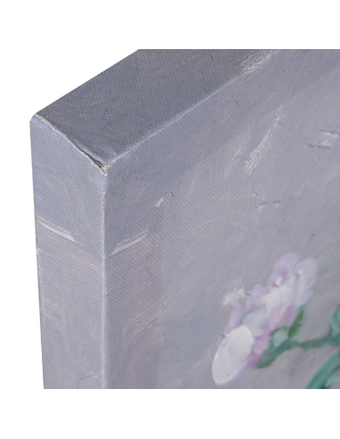 Set 2 cuadros lienzo florero 60x60 cm