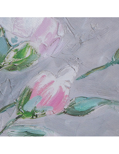 Set 2 cuadros lienzo florero 60x60 cm