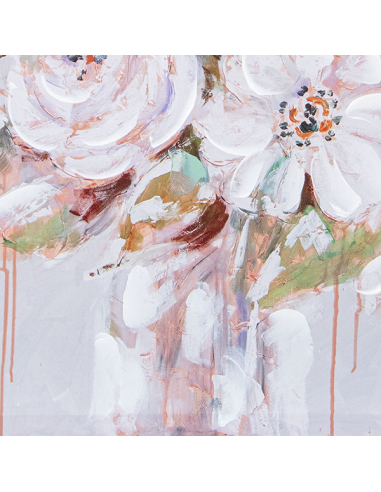 Set 2 cuadros lienzo  ramo flores...