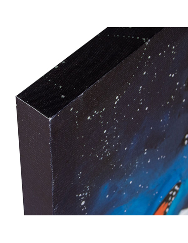 Cuadro lienzo astronauta flores...