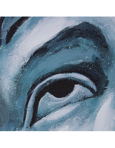 Cuadro lienzo estatua grafiti 115x115 cm