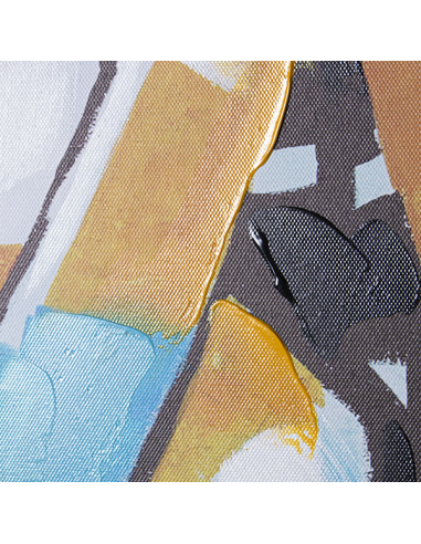 Cuadro lienzo estatua grafiti 115x115 cm